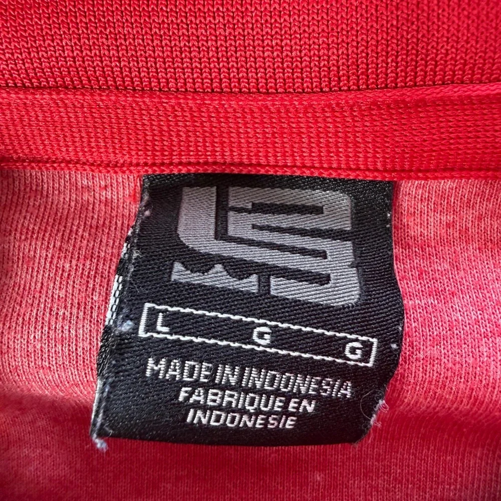 Nike LeBron James Track Jacket Mens Large Red White Full Zip Basketball Warm Up